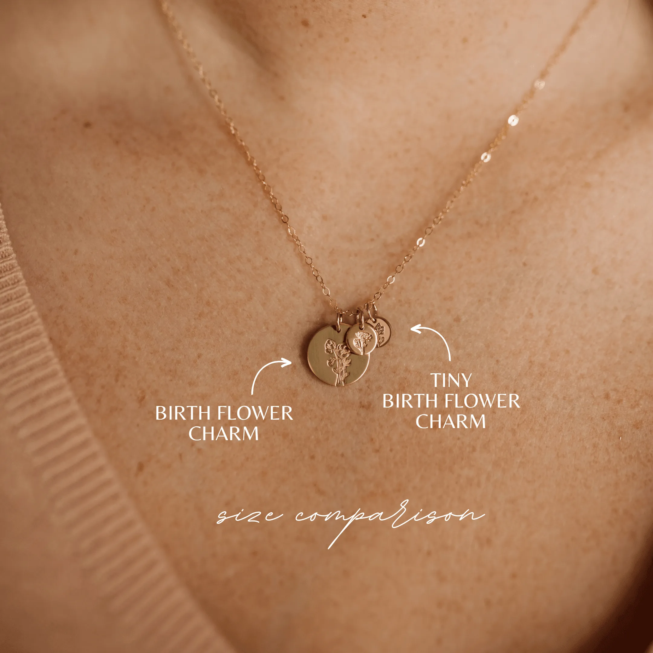 Tiny Birth Flower Charm • Add On