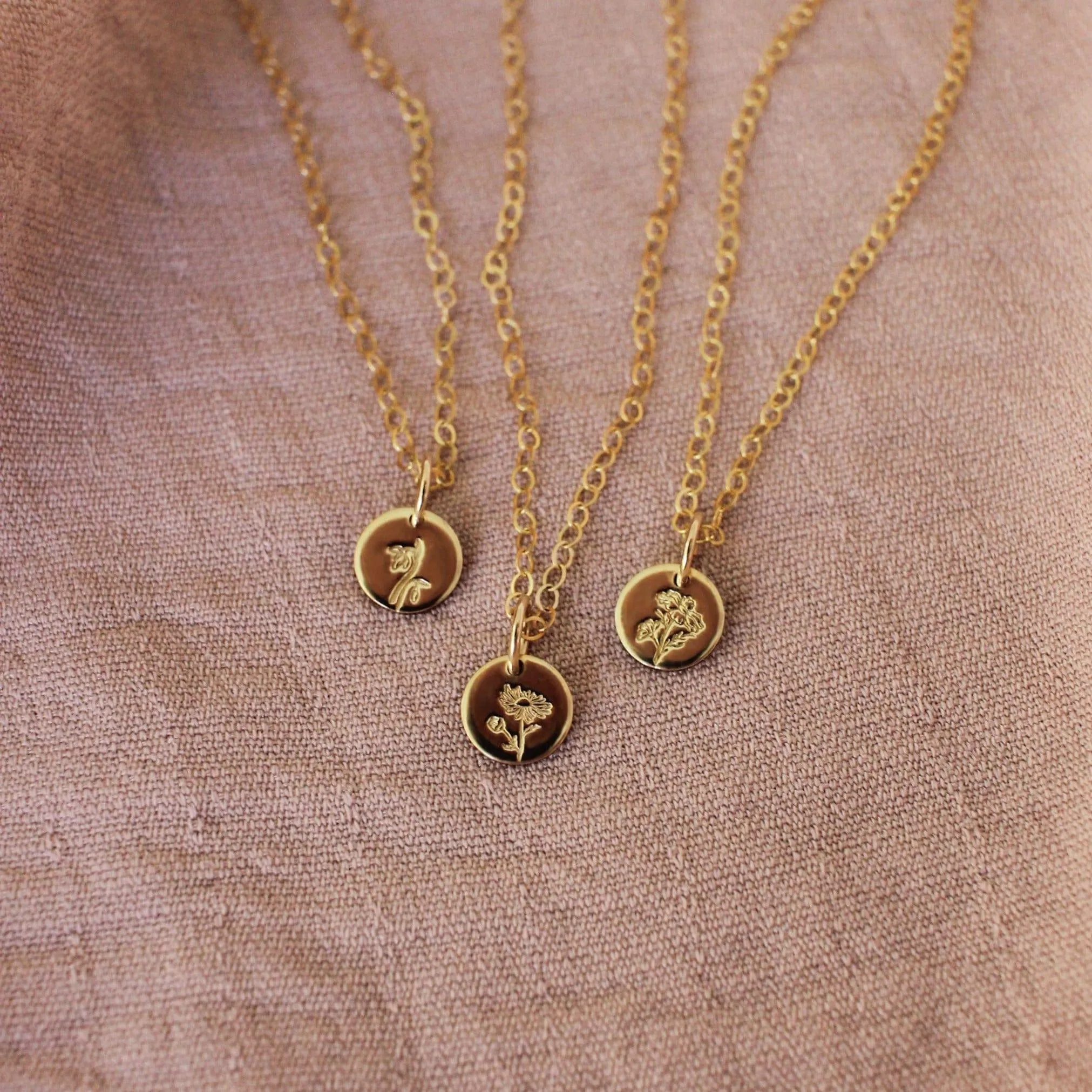 Tiny Birth Flower Charm • Add On