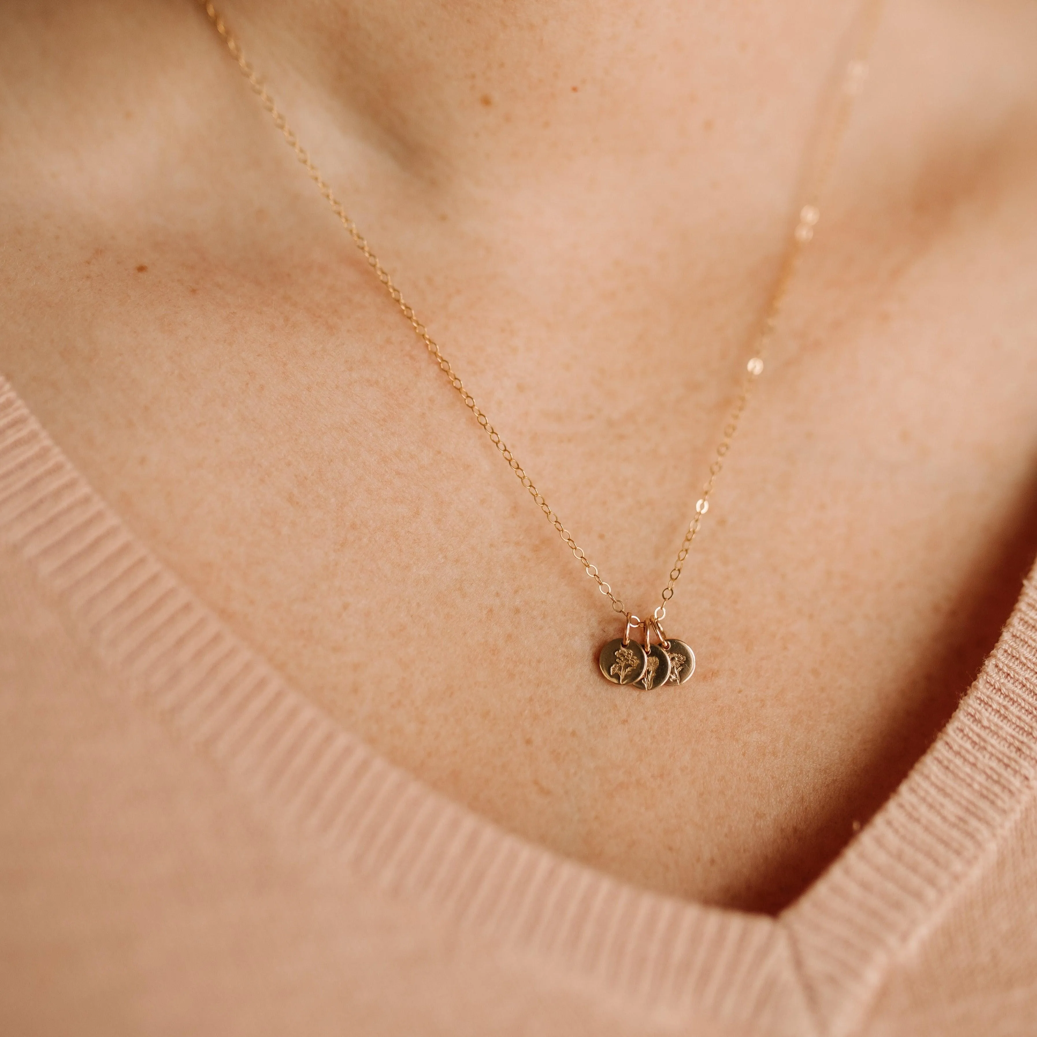 Tiny Birth Flower Charm • Add On