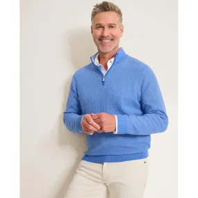 Tommy Bahama Men's IslandZone New Coolside Legend Half Zip Pullover Sweater - Mountain Bluebell