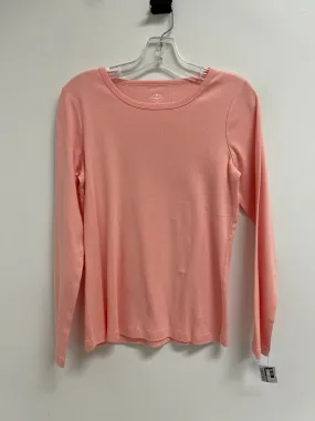 Top Long Sleeve By St Johns Bay In Pink, Size: S