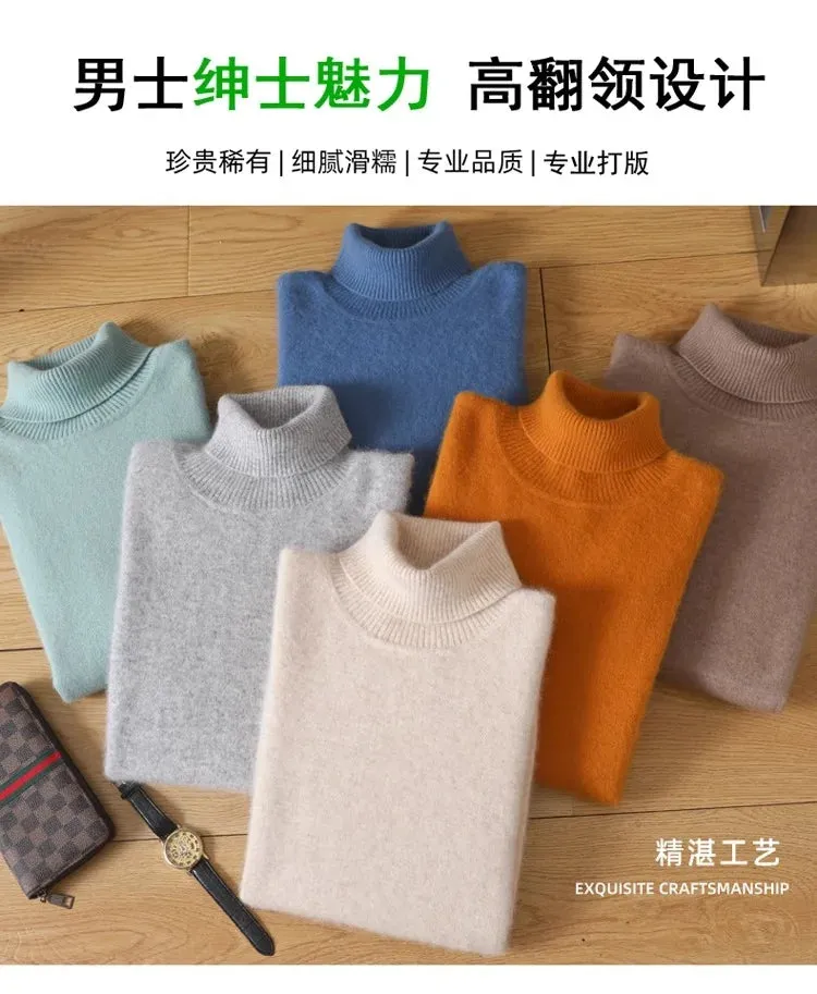 Trendy Mink Cashmere Turtleneck – Get Cozy in Style