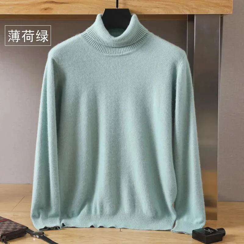 Trendy Mink Cashmere Turtleneck – Get Cozy in Style