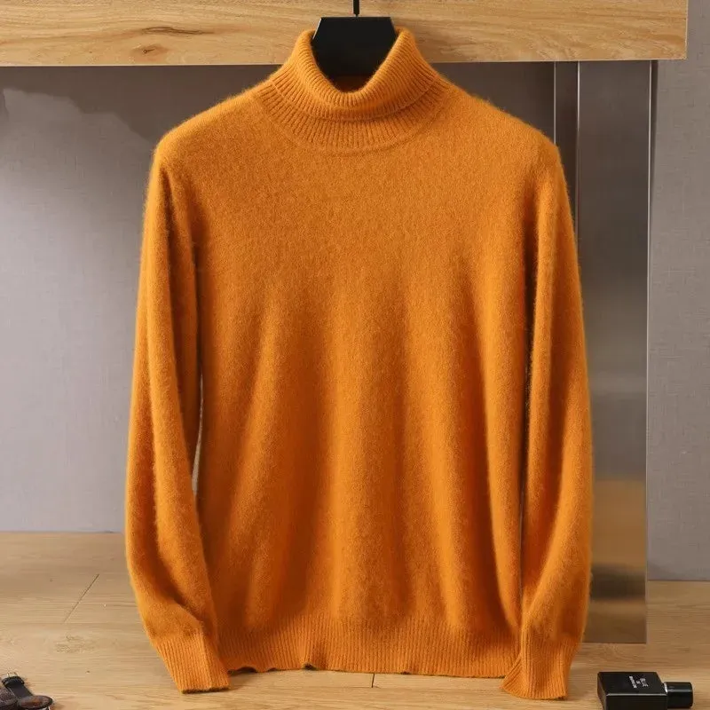 Trendy Mink Cashmere Turtleneck – Get Cozy in Style