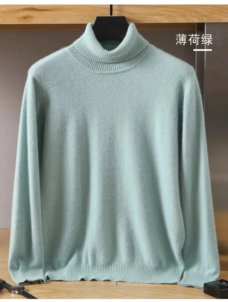 Trendy Mink Cashmere Turtleneck – Get Cozy in Style