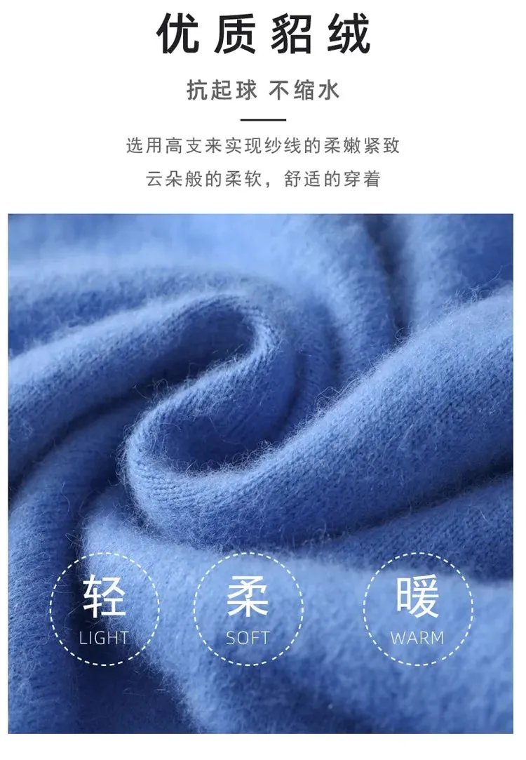Trendy Mink Cashmere Turtleneck – Get Cozy in Style