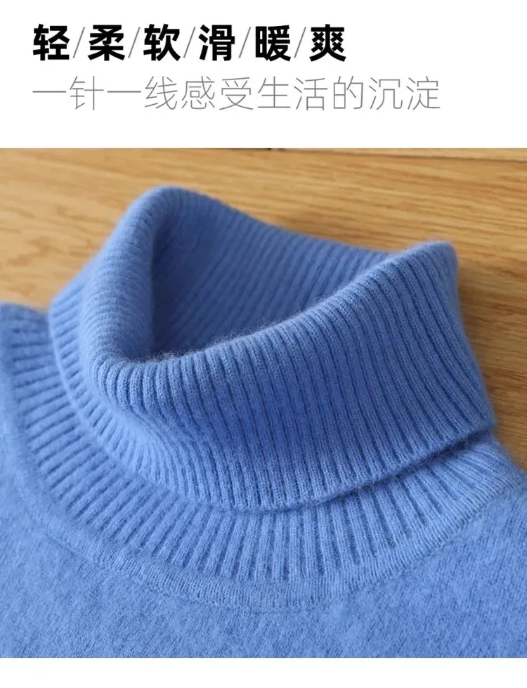 Trendy Mink Cashmere Turtleneck – Get Cozy in Style