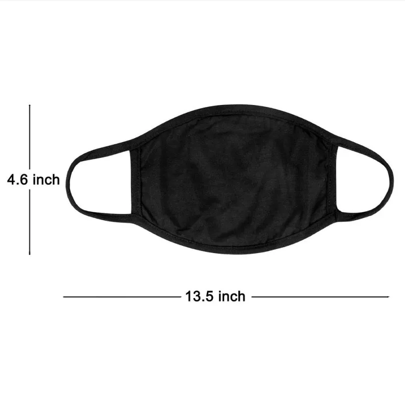 Two Layer Cotton Glitter Hope with Peace Sign Face Mask