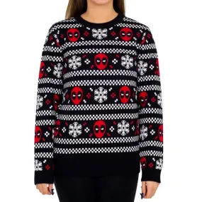 Ugly Christmas Sweater JulesRoche Knitted Deadpool Design