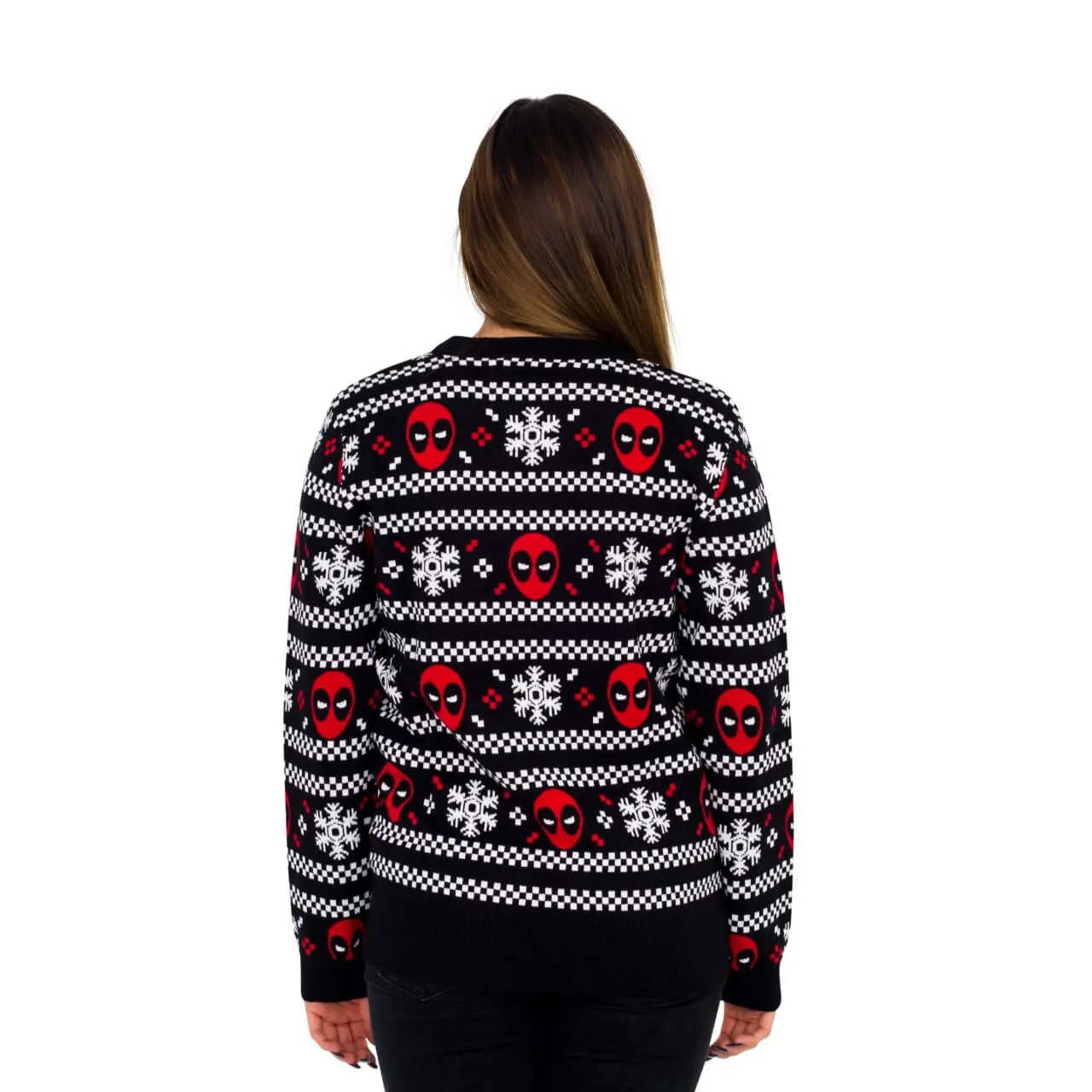 Ugly Christmas Sweater JulesRoche Knitted Deadpool Design