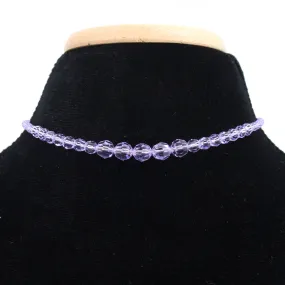 Ultra Discreet Swarovski Crystal Day Collar in Lavender