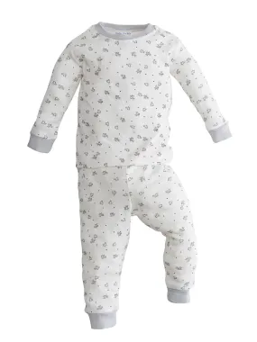 under the nile organic baby long johns, bird print