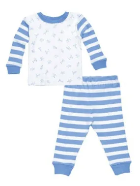 under the nile organic baby long johns, boy people print