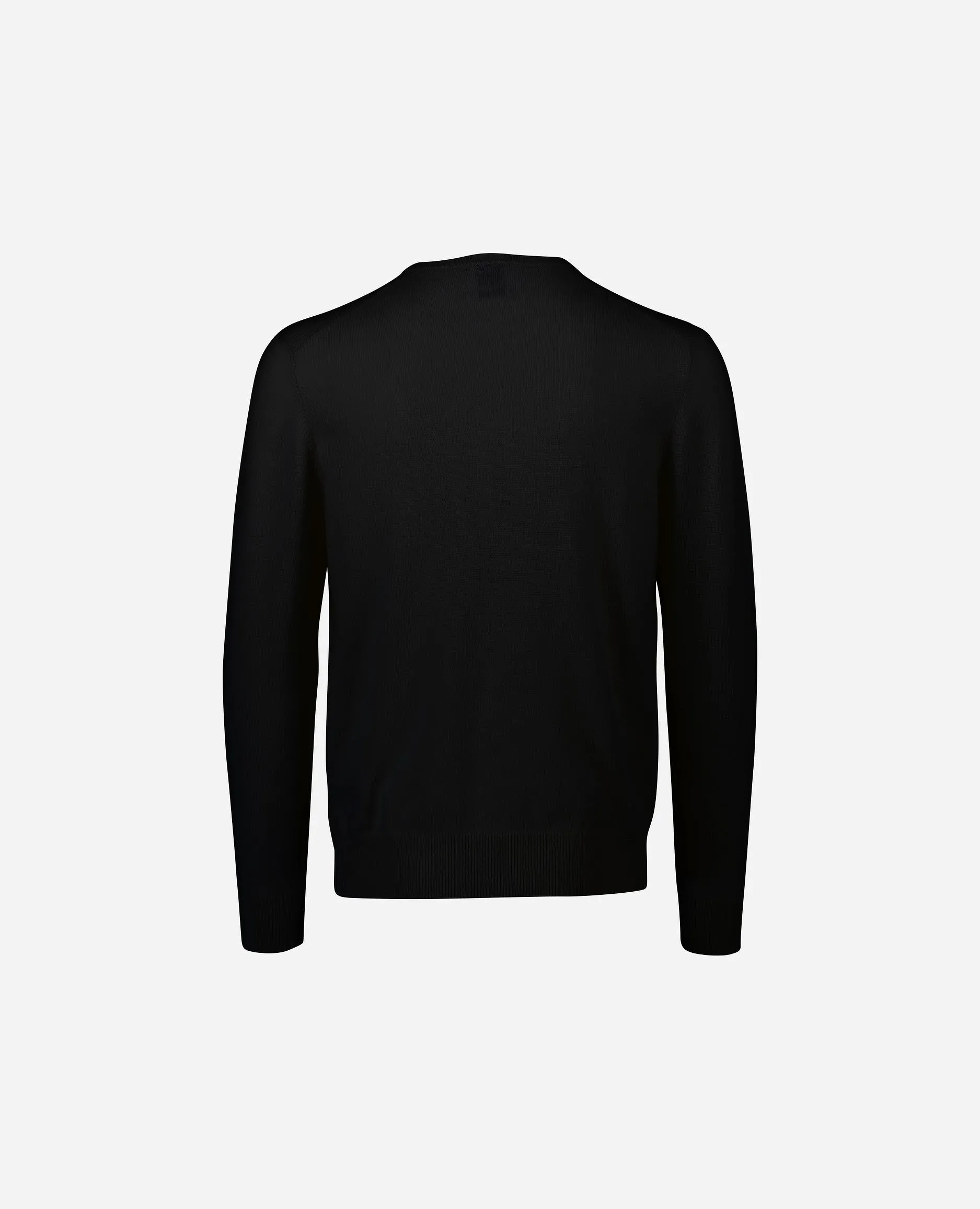 V-Ausschnitt Pullover aus Cashmere in Schwarz