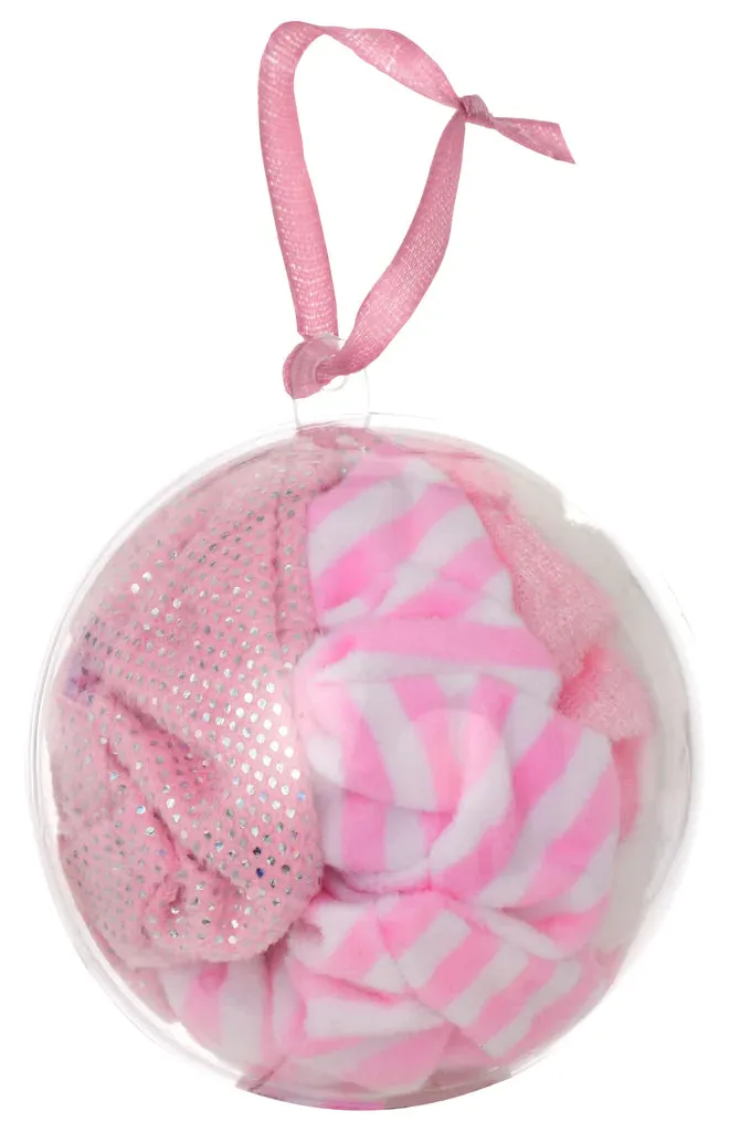 Velvet & Fur Ornament Scrunchie Set
