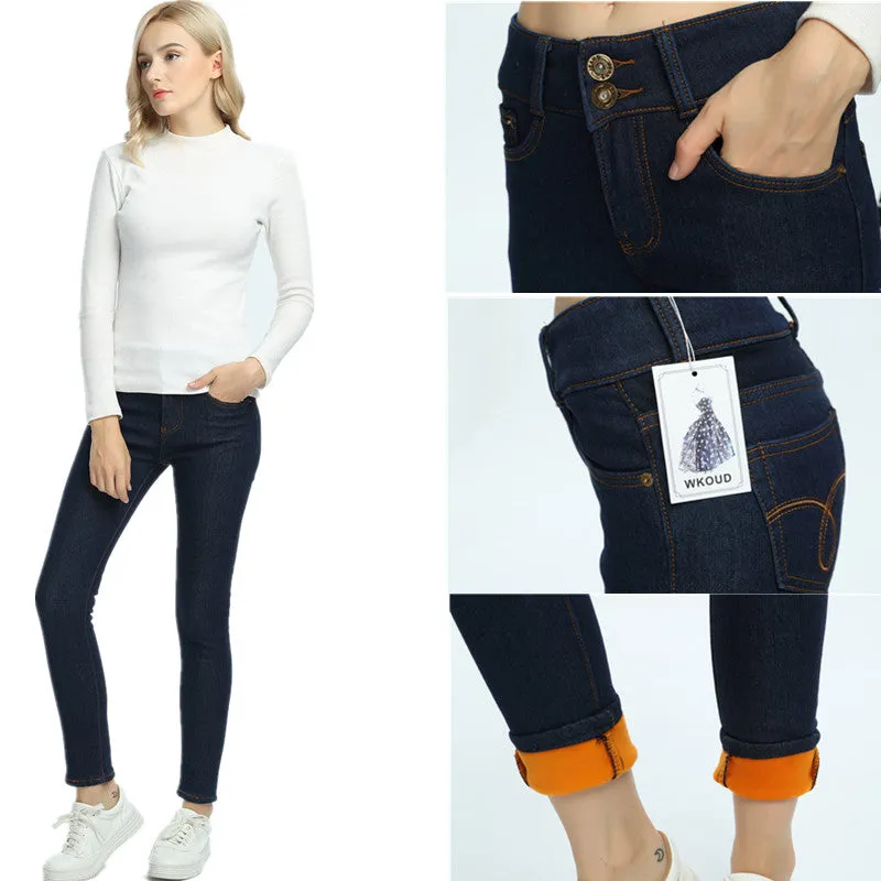 VenusFox High Waist Warm Jeans