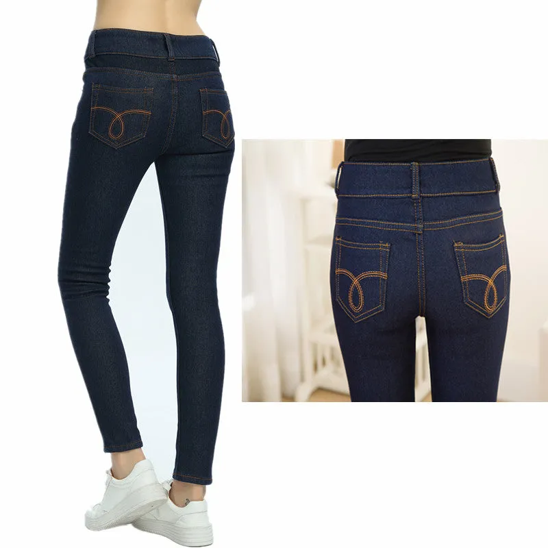 VenusFox High Waist Warm Jeans
