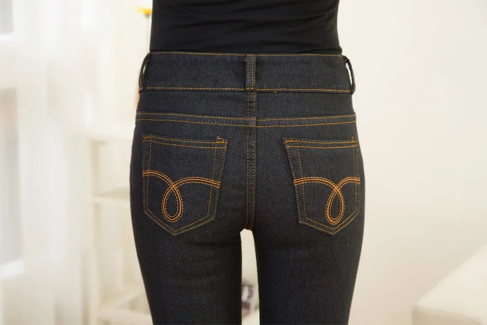 VenusFox High Waist Warm Jeans