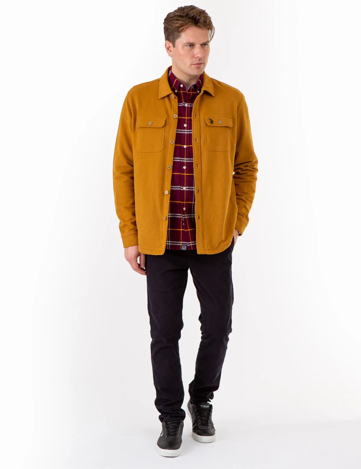 WHITE LABEL FRENCH TERRY SHACKET