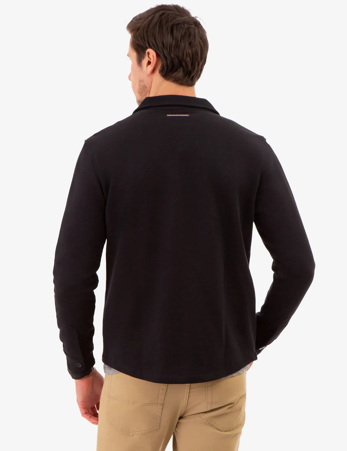 WHITE LABEL FRENCH TERRY SHACKET