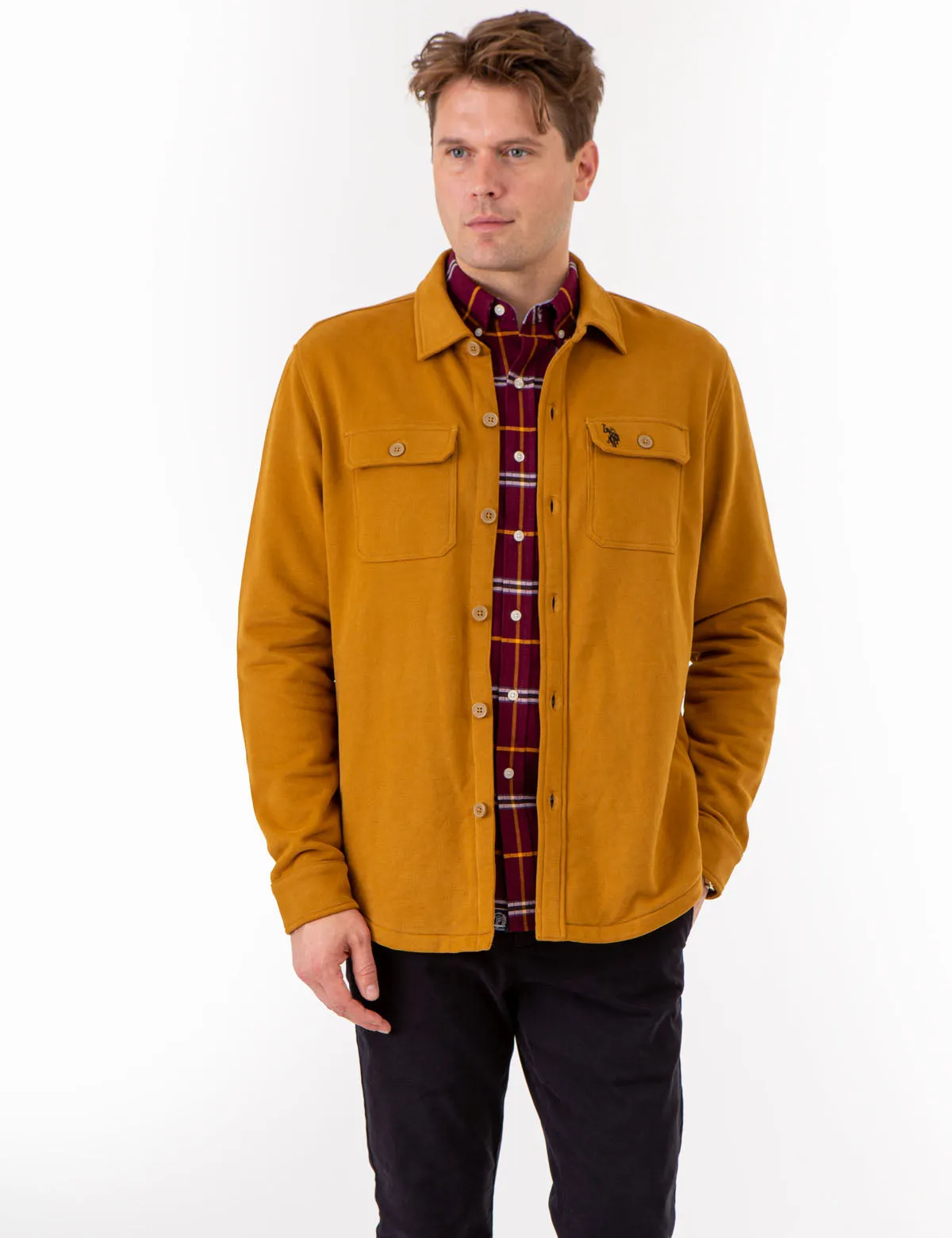 WHITE LABEL FRENCH TERRY SHACKET