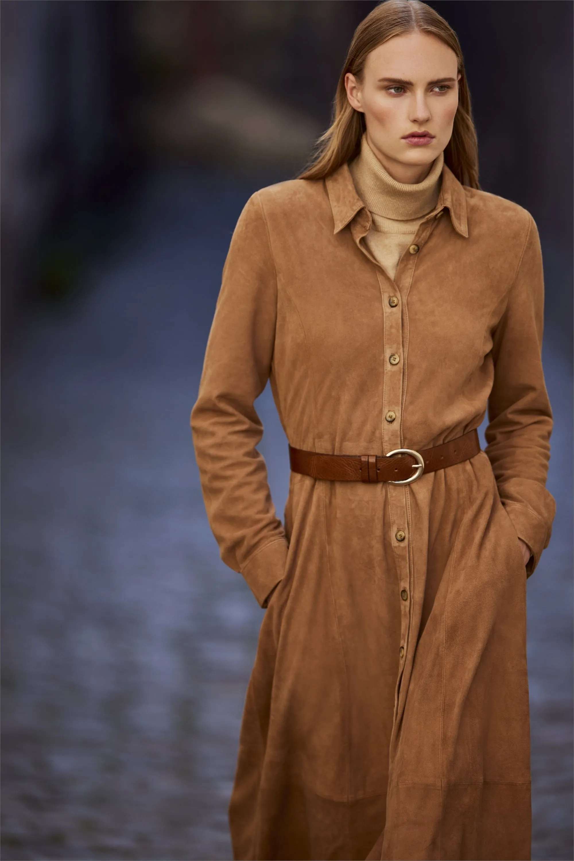 WOOL BLEND TURTLENECK PULL NAGA
